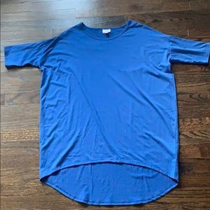 Lularoe cobalt blue oversized tee-shirt